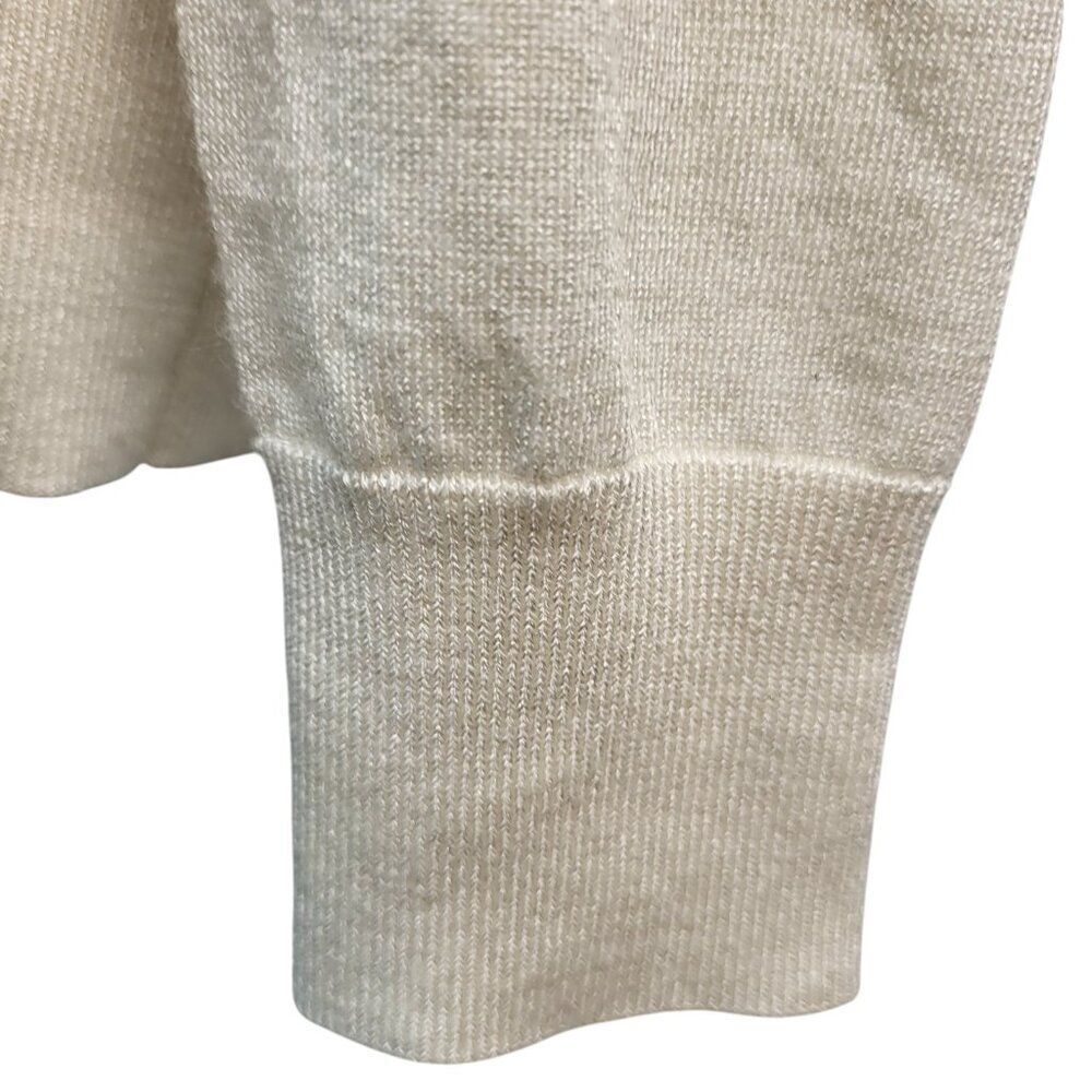 Authentic DVF Small Petite White Sweater Merino Wool Viscose Tiered Ruffles - Picture 15 of 15